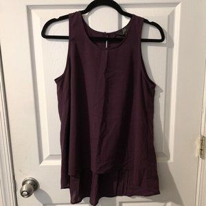 Burgundy Sleeveless Blouse - Size S